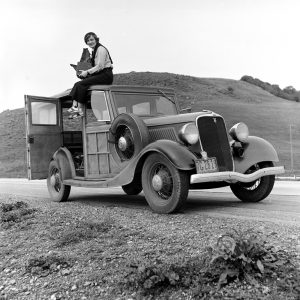Dorothea Lange en février 1936.