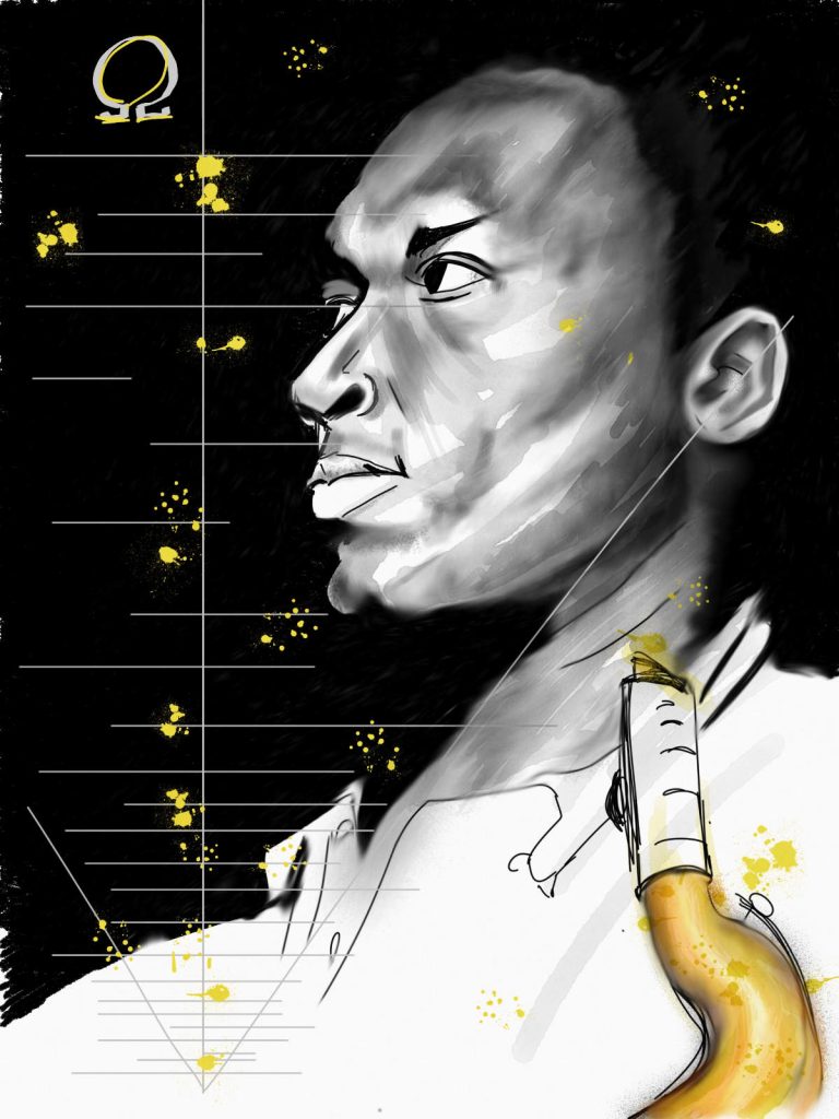 Trane (John Coltrane) par Jean-Pierre Marquis