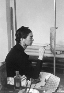 Frida Kahlo à Détroit (1933).