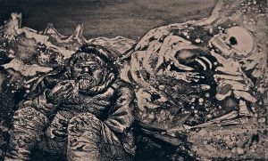 Otto Dix. Repas dans les tranchées (1924). CC-BY Dr. Alexey Yakovlev.