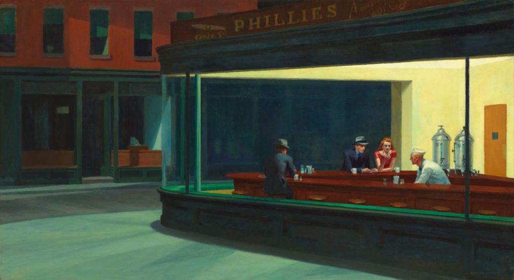 Nighthawks, 1906, Edward Hopper