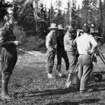Bedaux expedition; Charles E. Bedaux watches Oscar-winning cinematographer Floyd Crosby shoot a scene - 1934